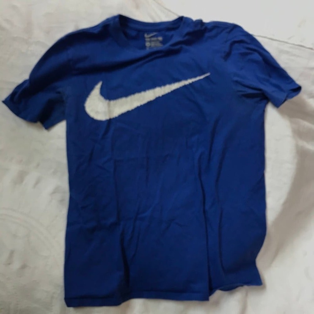 Nike Tee - Bright Blue Athletic Cut